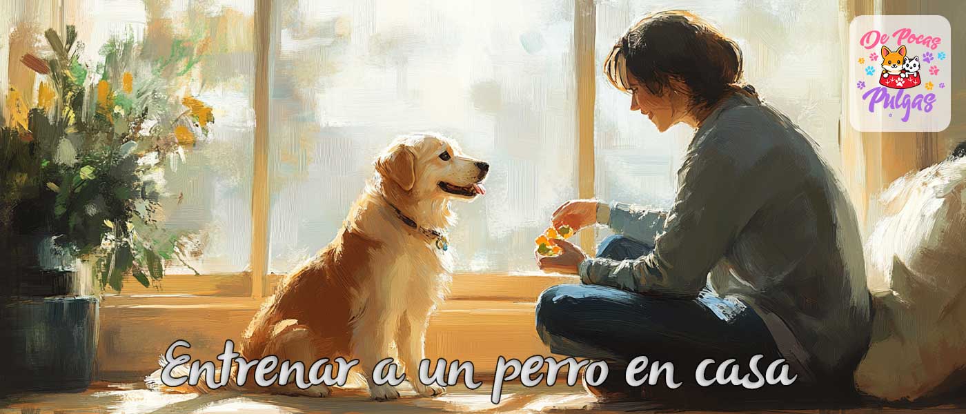 entrenar a un perro en casa