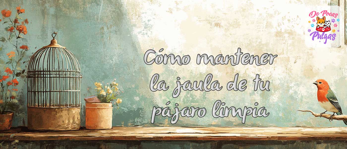 limpiar la jaula de tu pájaro