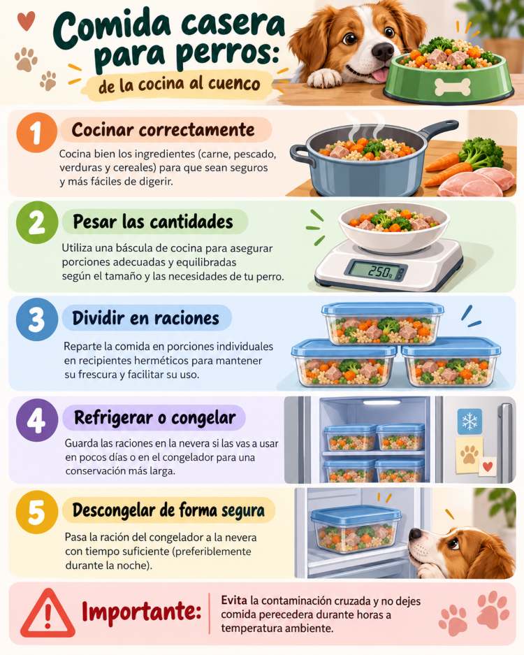 Guía de comida casera para perros