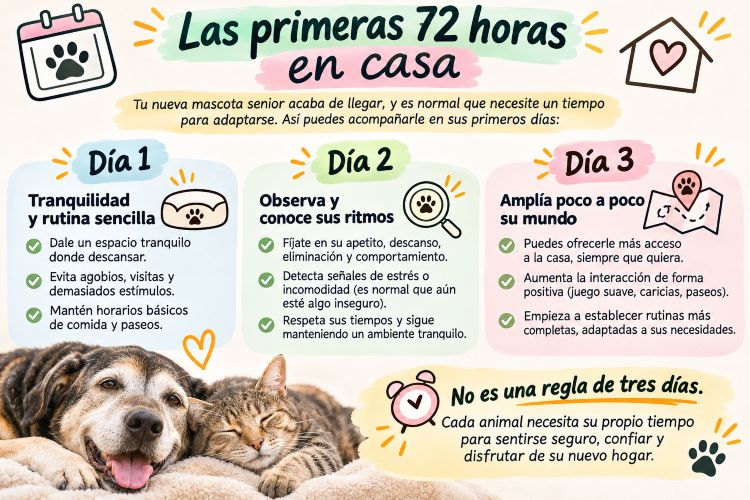 Primeras 72 horas con tu mascota senior